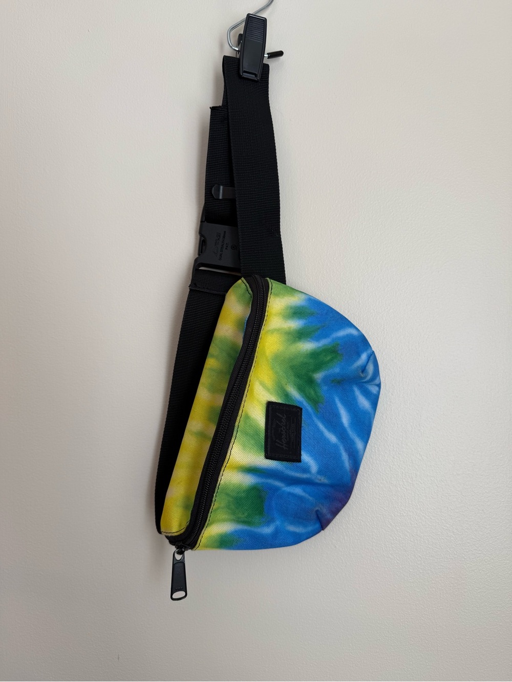Herschel Supply Company Tie-Dye Blue Green Yellow Waist Pack